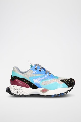 Sneakers en cuir - Bleu