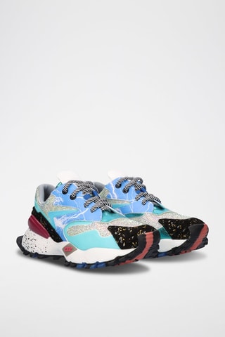 Sneakers en cuir - Bleu