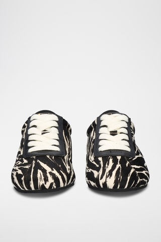 Baskets en cuir - Blanc et noir