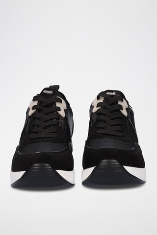 Sneakers plateformes - Noir et argenté