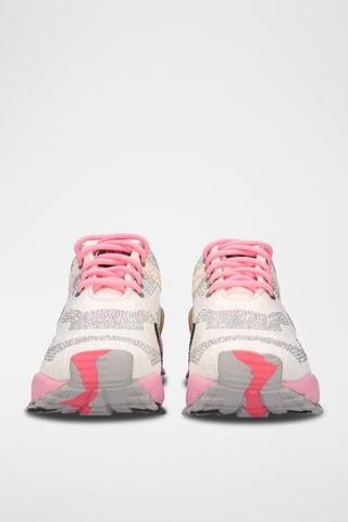 Baskets en cuir - Blanc et rose