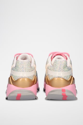 Baskets en cuir - Blanc et rose