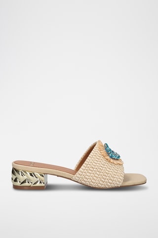 Mules à talons - Beige