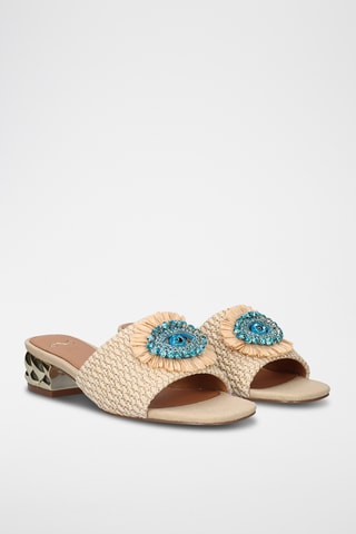 Mules à talons - Beige