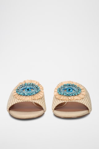 Mules à talons - Beige