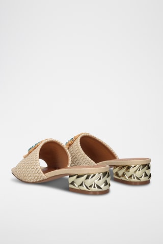 Mules à talons - Beige