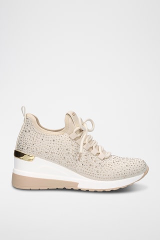 Baskets compensées - Beige