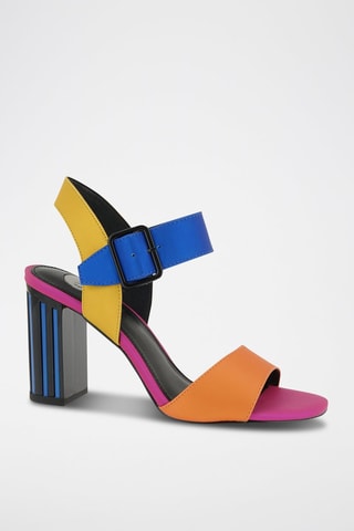 Sandales à talons - Fuchsia