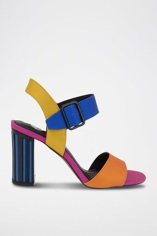 Sandales à talons - Fuchsia