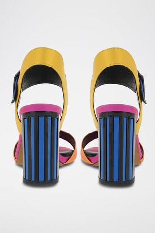 Sandales à talons - Fuchsia
