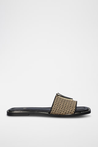 Mules - Beige et noir