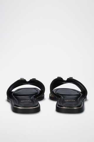 Mules - Beige et noir