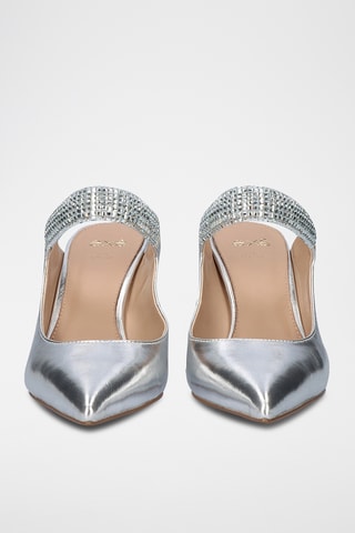 Mules à talons - Argenté