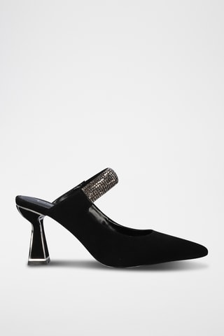 Mules à talons - Noir