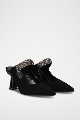 Mules à talons - Noir