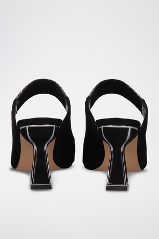 Mules à talons - Noir