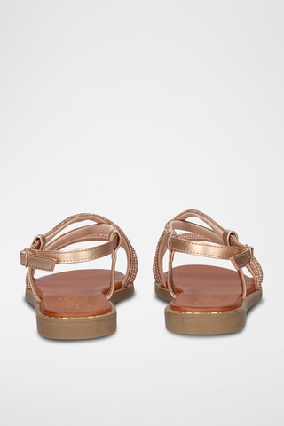 Sandales - Doré et rose