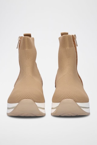 Baskets-chaussettes - Camel