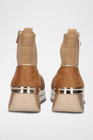 Baskets-chaussettes - Camel