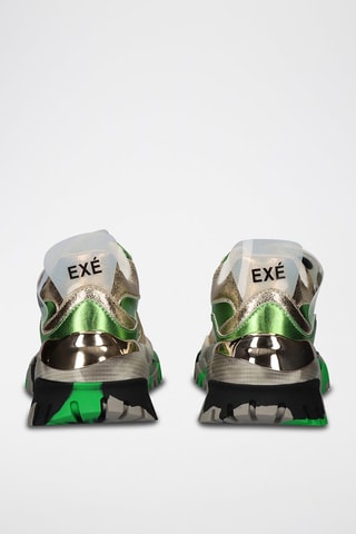 Sneakers plateformes - Multicolore et vert