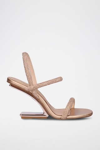 Sandales à talons Maggie - Rose et doré