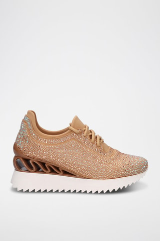 Sneakers plateformes - Marron clair