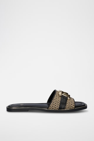 Mules - Beige et noir