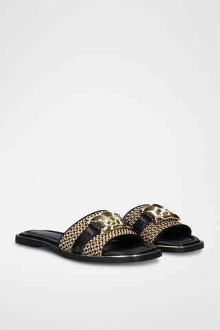 Mules - Beige et noir