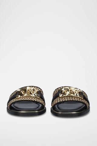 Mules - Beige et noir
