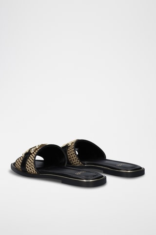 Mules - Beige et noir