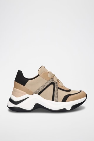 Sneakers plateformes - Beige