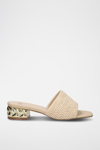 Mules à talons - Beige