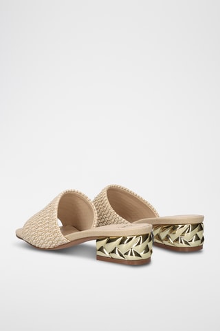 Mules à talons - Beige