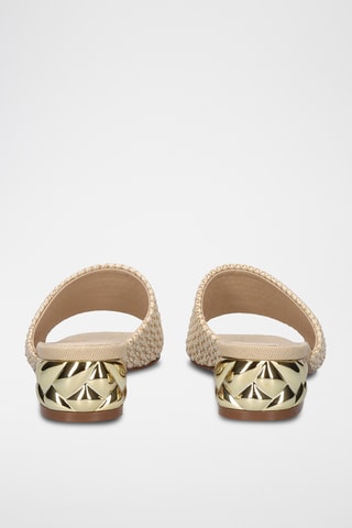 Mules à talons - Beige