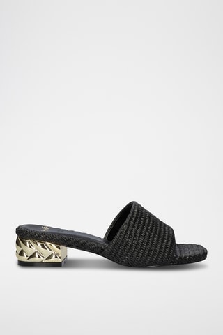 Mules à talons - Noir