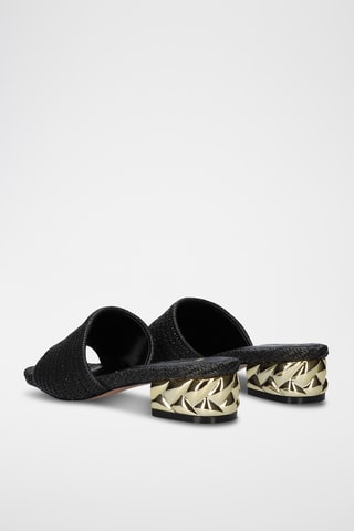 Mules à talons - Noir