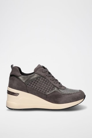 Sneakers compensées - Gris