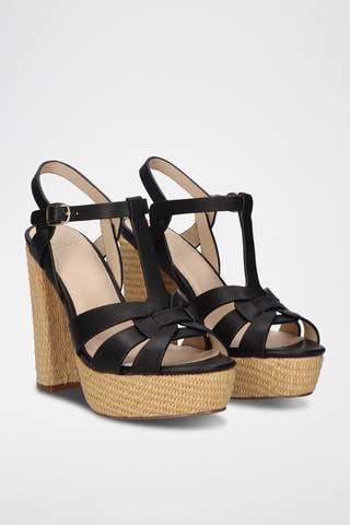 Sandales à talons - Noir