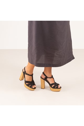 Sandales à talons - Noir