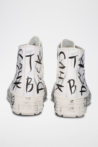 Baskets montantes en cuir - Blanc