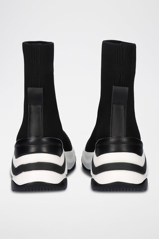 Baskets-chaussettes - Noir et blanc