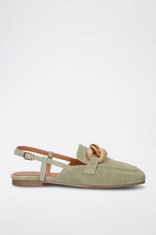 Ballerines en cuir - Vert