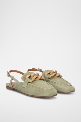 Ballerines en cuir - Vert