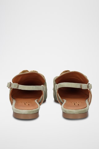 Ballerines en cuir - Vert