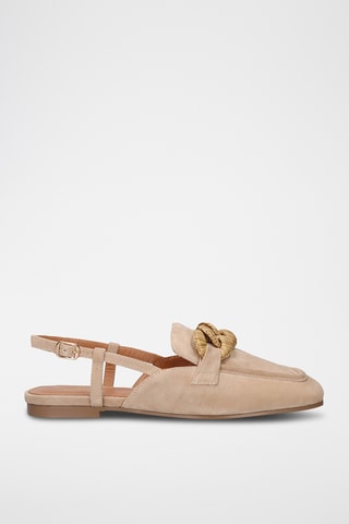 Ballerines en cuir - Beige