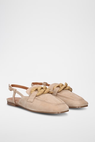 Ballerines en cuir - Beige