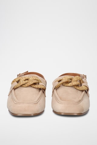 Ballerines en cuir - Beige