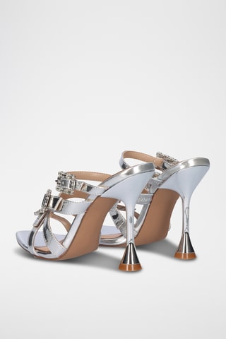 Mules à talons - Argenté