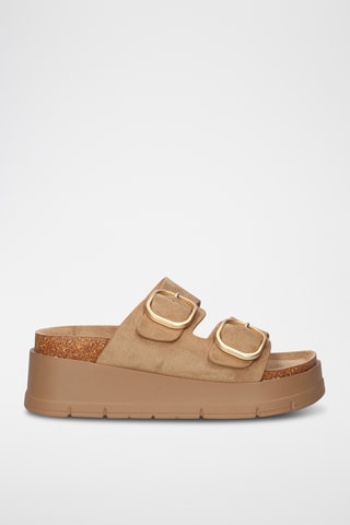 Mules plateformes - Orange