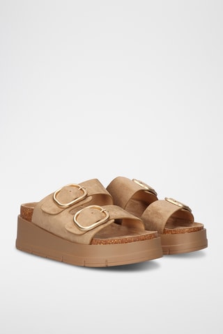 Mules plateformes - Orange